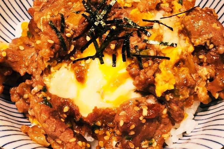 材料2つだけ コストコプルコギの卵とじ丼 レシピ 作り方 By 勇者うぱ クックパッド 簡単おいしいみんなのレシピが357万品