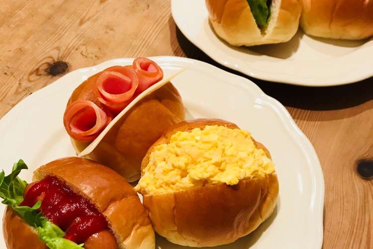 簡単朝食 3種のロールパンサンド レシピ 作り方 By つきゆみ クックパッド