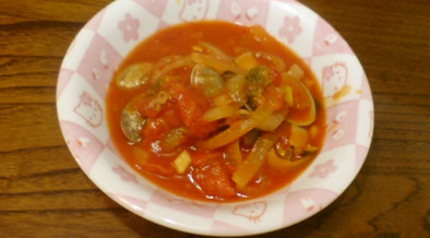 アサリとトマトのイタリアン煮の写真