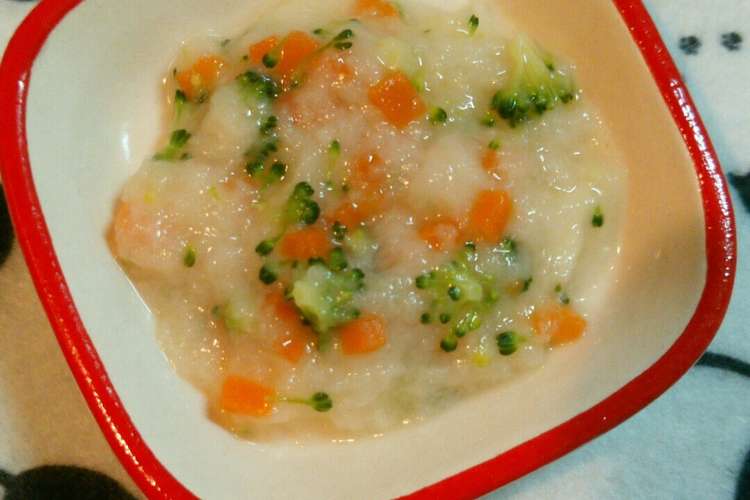 離乳食 中期 チーズ風味の野菜パンがゆ レシピ 作り方 By ポリタン24 クックパッド 簡単おいしいみんなのレシピが360万品
