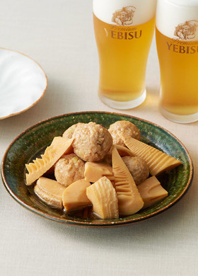 たけのこと鶏だんごのしょうが煮