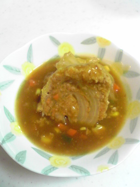 丸ごとロールキャベツ カレー風味