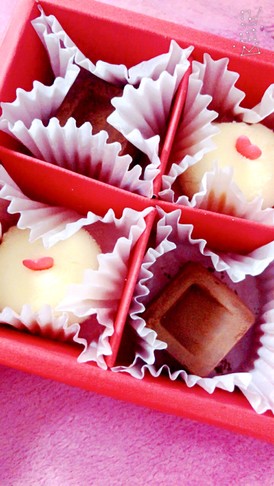 バレンタインチョコ 2種類トリュフ