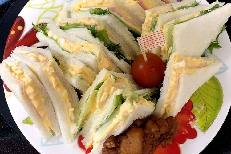 お弁当に 定番たまごサンドイッチ行楽 レシピ 作り方 By Famichik クックパッド