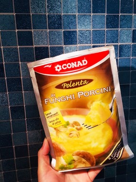 ポルチーニのポレンタ_イタリア家庭料理