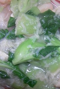 チンゲン菜とえびの中華風炒め煮