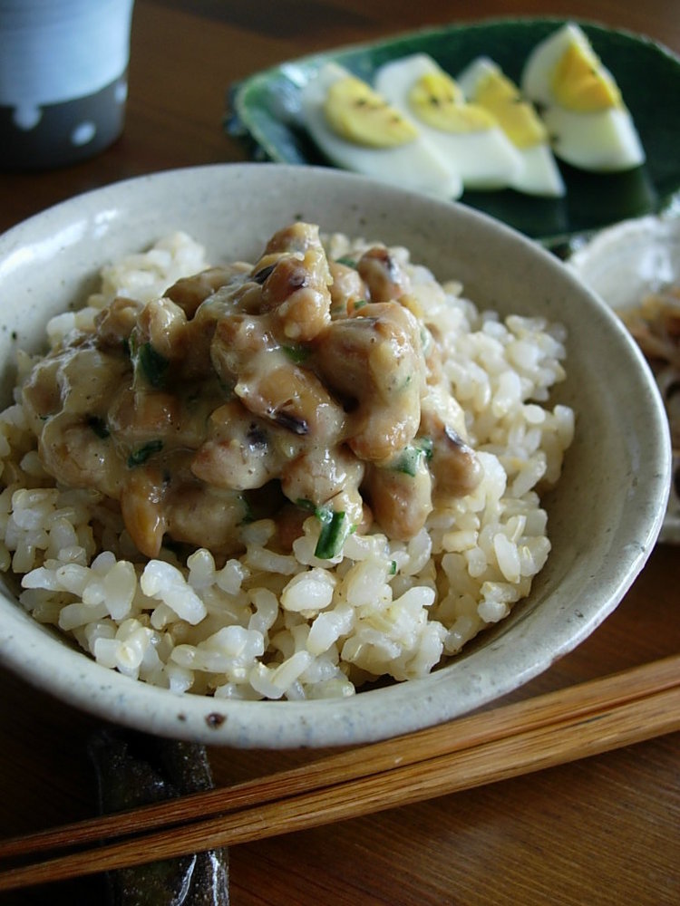－納豆の食べ方－味噌がよく合います。の画像