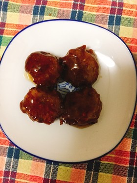 肉団子の甘酢あんかけ