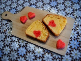ハートのパウンドケーキ*