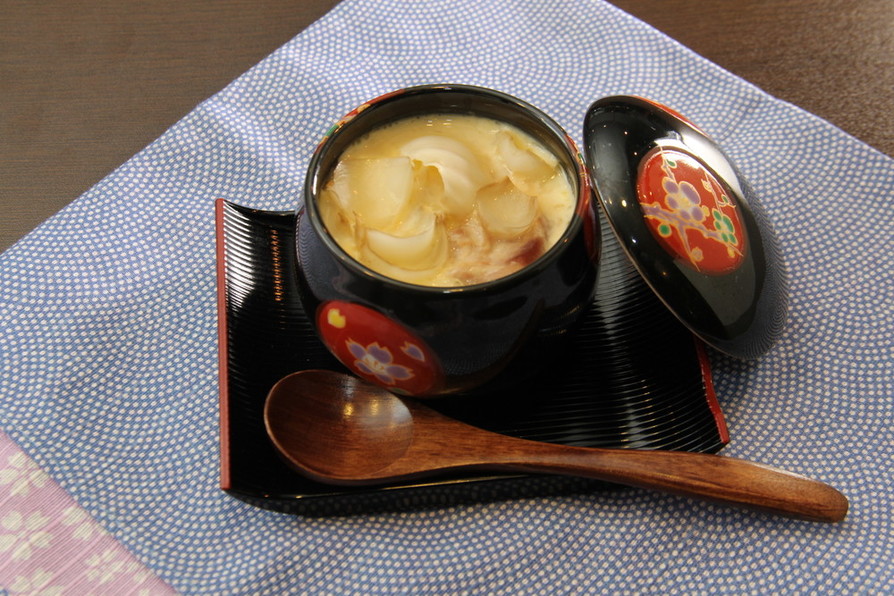 ゆりねのミルクチーズ茶碗蒸しの画像