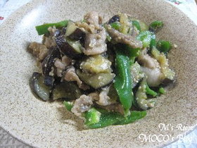 豚肉となすの味噌炒め