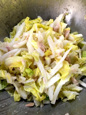白菜とツナの簡単ボリュームサラダ