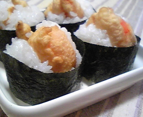 お弁当に♪一品でも見栄えのする塩天むす♪