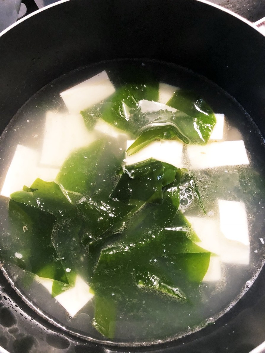 にんにくでスタミナ和中華豆腐わかめスープの画像