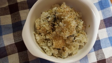 白滝で低カロリー小松菜とジャコご飯の写真