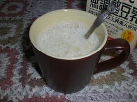 素朴なお味の豆乳バナナ