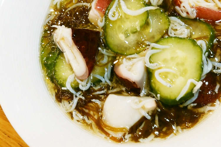 速攻完成 救済 タコとしらすのもずく和え レシピ 作り方 By 反省堂書店 のぐち クックパッド 簡単おいしいみんなのレシピが374万品