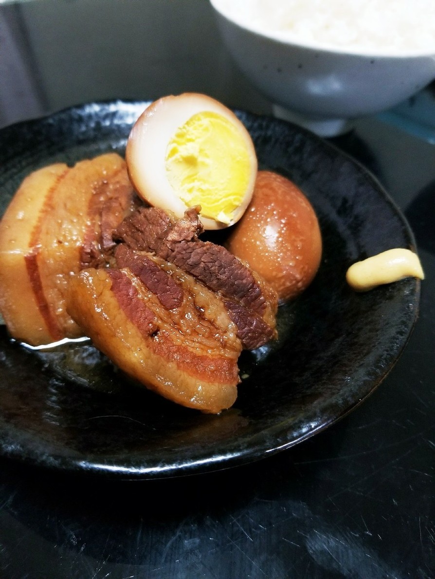お手軽★豚の角煮&煮卵の画像