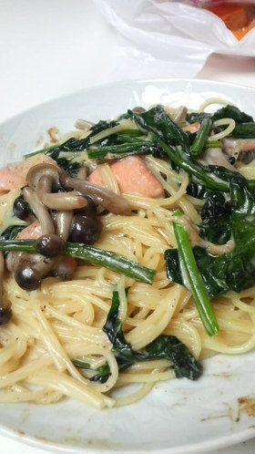 ほろ酔い鮭さん☆ブランデークリームパスタ