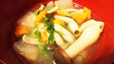 サッと作ったなんちゃって中華風スープの写真