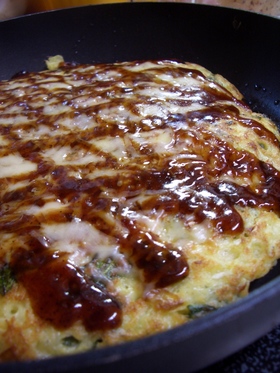 豆腐とお野菜のお好み焼き