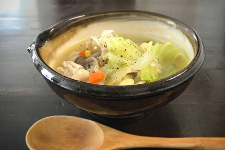栄養たっぷり 残り野菜のあったかスープ レシピ 作り方 By Kiku125 クックパッド 簡単おいしいみんなのレシピが356万品