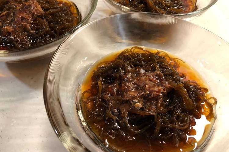 シークワーサーポン酢で食べるもずく酢 レシピ 作り方 By Aiyuzu クックパッド