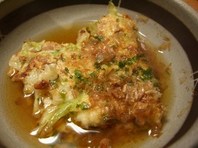 明石焼風☆ふわとろ幸せ~♡な納豆お好み焼