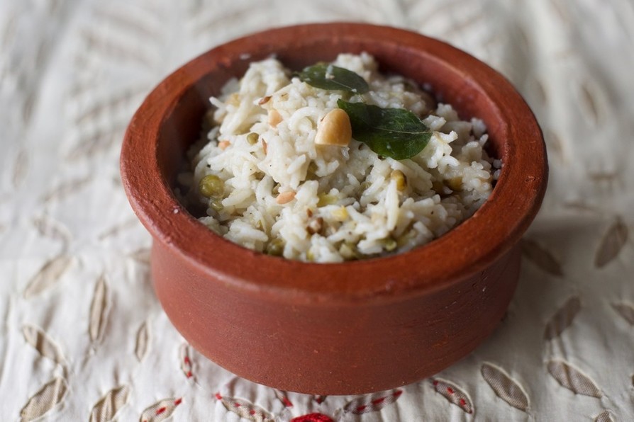 緑豆ポンガル（南インドの優しいお粥）の画像
