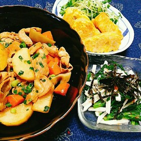 長芋使いきりおかず3品