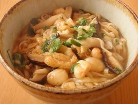 きのこのあんかけうどん(^・^)