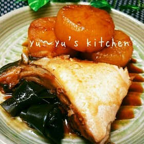 ぶり大根♡フライパンで簡単に作ろぅ♬