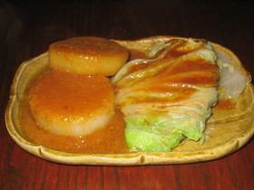 ぶりのステーキ白菜包み