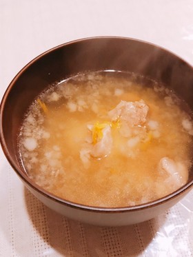 大根おろしと鶏肉のほっこり和風スープ