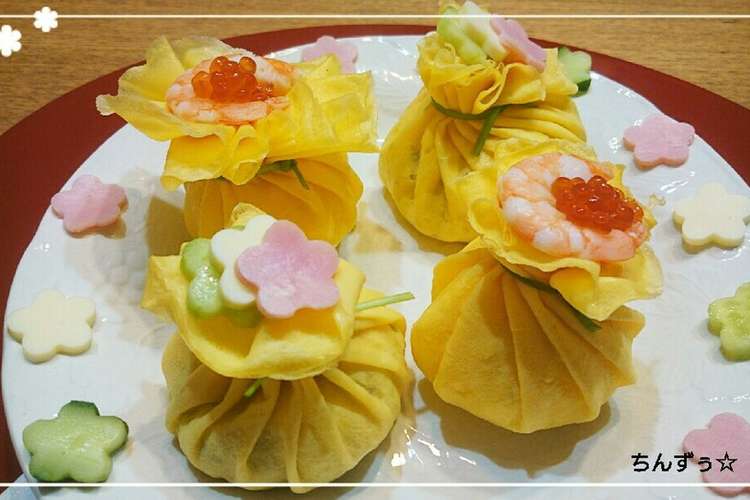茶巾寿司 ひな祭り おもてなしに レシピ 作り方 By ちんずぅ クックパッド