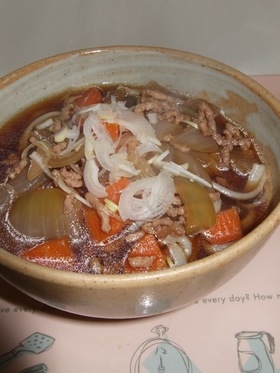 豚挽き肉 うどんつゆ