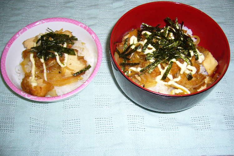 マヨから丼 めんつゆでからあげリメイク レシピ 作り方 By しぇりこ クックパッド 簡単おいしいみんなのレシピが371万品