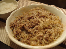 ご飯にあうよ☆お肉たっぷり麻婆春雨