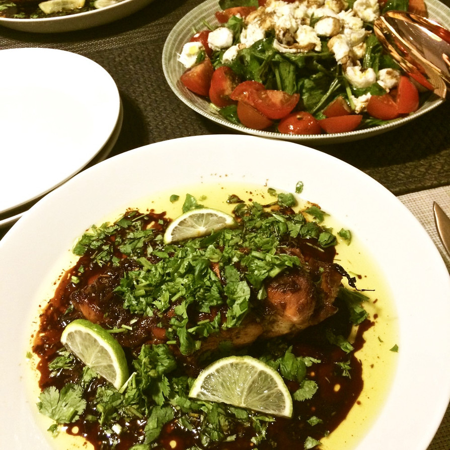 ガーリックライムローストチキンドラムスティックのレシピ