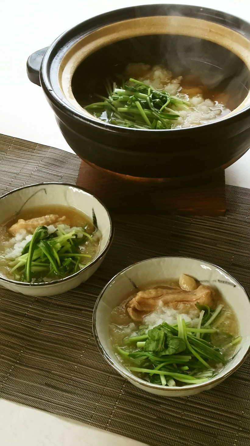 京壬生菜と鶏肉のおろし煮の画像