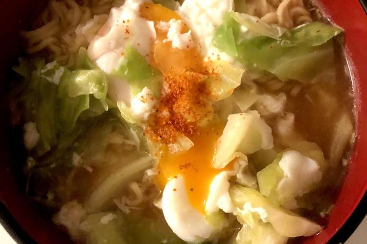 サッポロ一番味噌ラーメン キャベツ卵入り レシピ 作り方 By ゆかりりりー クックパッド 簡単おいしいみんなのレシピが353万品