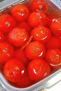 【常備菜】プチトマトの甘酢漬