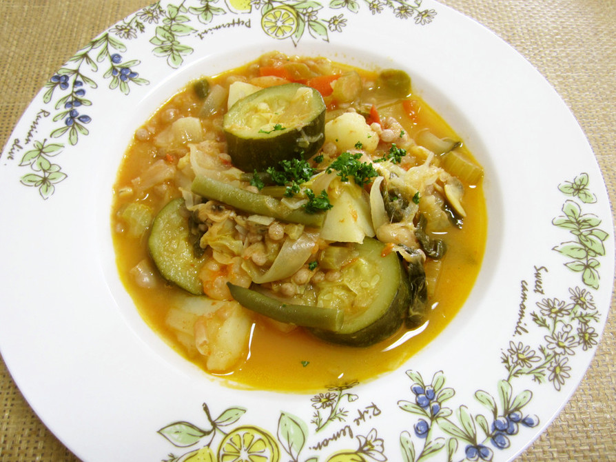 サルディーニャ風魚介入り野菜スープの画像