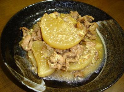 大根と豚肉のしっかり味噌煮の写真