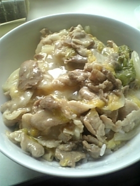 簡単!白菜の中華丼風