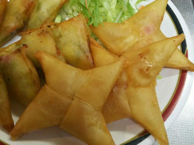 手裏剣の春巻つくってみました レシピ 作り方 By バザー クックパッド 簡単おいしいみんなのレシピが360万品