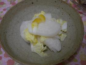 ★サラダ風♪白菜と大根の柚子漬け☆