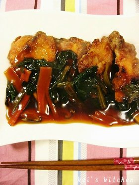鶏からあんかけ
