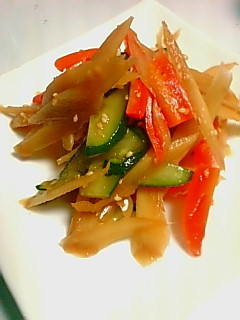 ごぼうの中華風サラダの画像