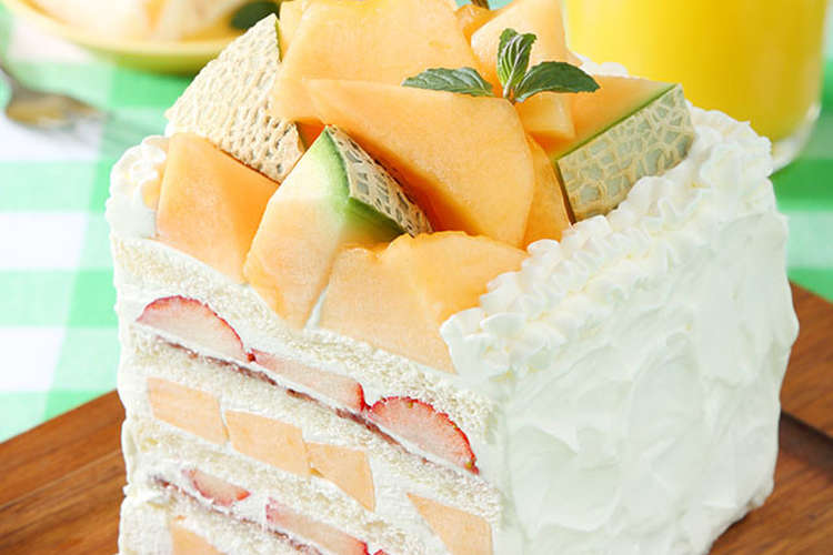 食パンで簡単豪華 メロンのフルーツケーキ レシピ 作り方 By イオン クックパッド 簡単おいしいみんなのレシピが355万品